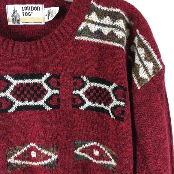 VTG London Fog Western Style Sweater - Picture 2 of 5